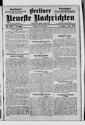 Berliner Neueste Nachrichten vom 18.07.1910