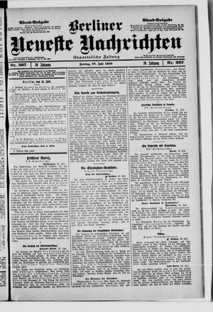 Berliner Neueste Nachrichten vom 22.07.1910