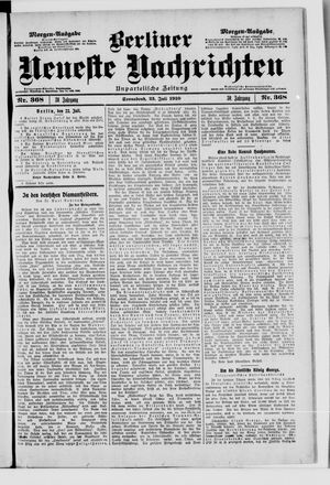 Berliner Neueste Nachrichten vom 23.07.1910