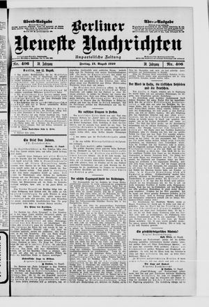 Berliner Neueste Nachrichten vom 12.08.1910