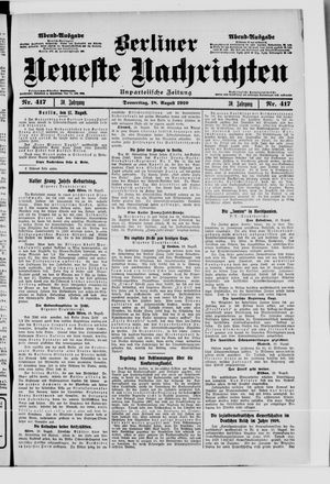 Berliner Neueste Nachrichten vom 18.08.1910