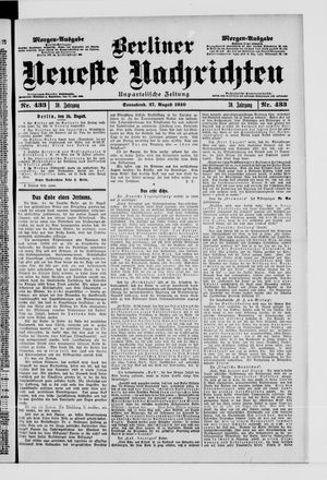 Berliner Neueste Nachrichten vom 27.08.1910