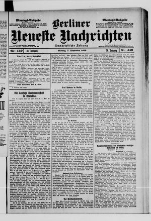 Berliner Neueste Nachrichten vom 05.09.1910