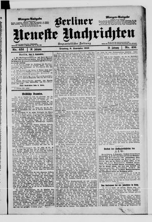 Berliner Neueste Nachrichten vom 06.09.1910