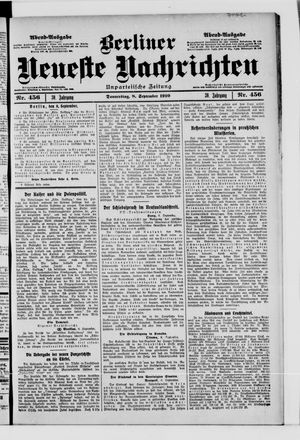 Berliner Neueste Nachrichten vom 08.09.1910