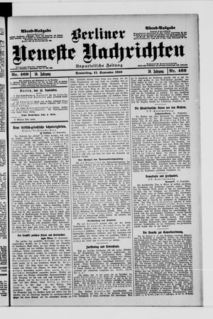 Berliner Neueste Nachrichten vom 15.09.1910