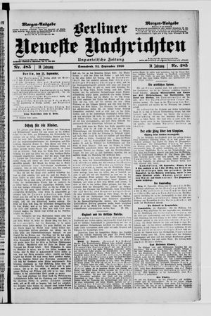 Berliner Neueste Nachrichten vom 24.09.1910