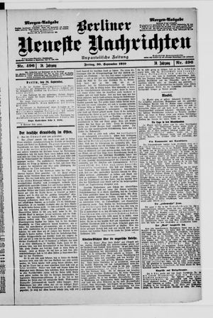 Berliner Neueste Nachrichten vom 30.09.1910