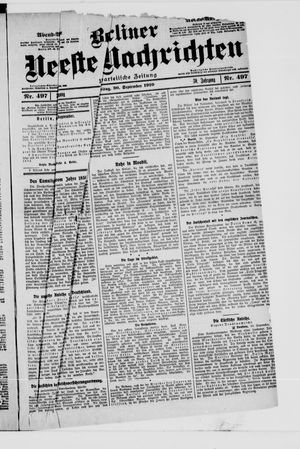 Berliner Neueste Nachrichten vom 30.09.1910