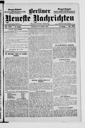 Berliner Neueste Nachrichten vom 15.10.1910