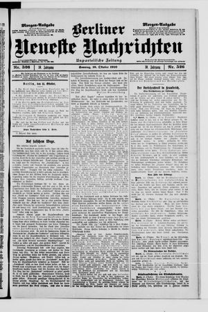 Berliner Neueste Nachrichten vom 16.10.1910