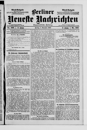 Berliner Neueste Nachrichten vom 04.11.1910