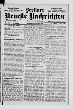 Berliner Neueste Nachrichten vom 12.11.1910