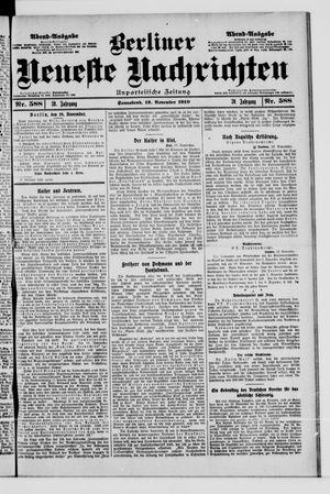 Berliner Neueste Nachrichten vom 19.11.1910
