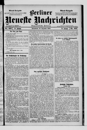 Berliner Neueste Nachrichten vom 10.12.1910