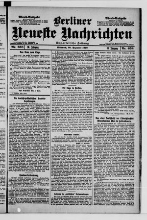 Berliner Neueste Nachrichten vom 28.12.1910