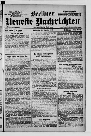 Berliner Neueste Nachrichten vom 29.12.1910