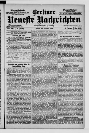 Berliner Neueste Nachrichten vom 30.12.1910