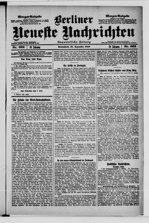 Berliner Neueste Nachrichten vom 31.12.1910