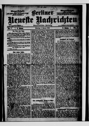 Berliner neueste Nachrichten vom 01.01.1911