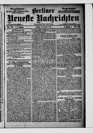 Berliner neueste Nachrichten vom 13.01.1911