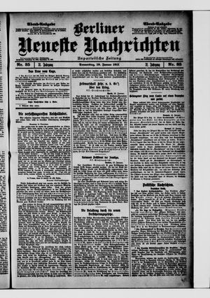 Berliner Neueste Nachrichten vom 19.01.1911