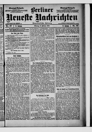 Berliner Neueste Nachrichten on Feb 6, 1911
