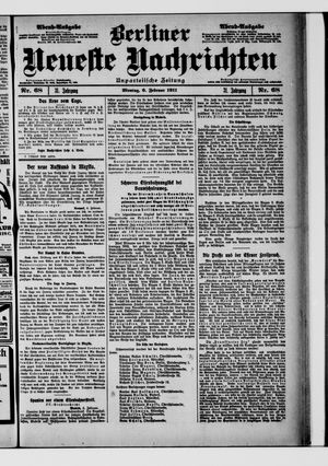 Berliner neueste Nachrichten vom 06.02.1911