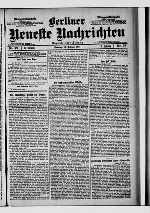Berliner neueste Nachrichten vom 12.02.1911