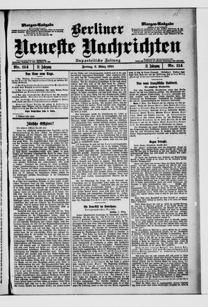 Berliner neueste Nachrichten vom 03.03.1911