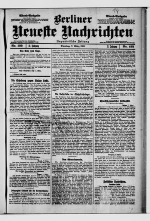 Berliner neueste Nachrichten vom 07.03.1911