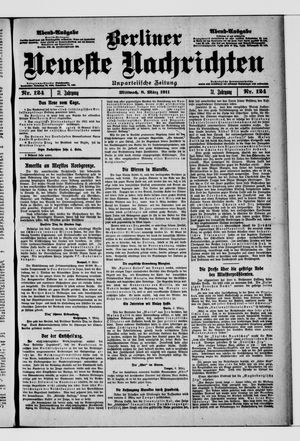 Berliner neueste Nachrichten vom 08.03.1911