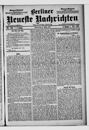Berliner neueste Nachrichten vom 09.03.1911