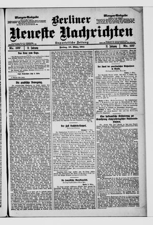 Berliner Neueste Nachrichten vom 10.03.1911