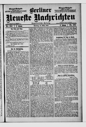 Berliner neueste Nachrichten vom 14.03.1911