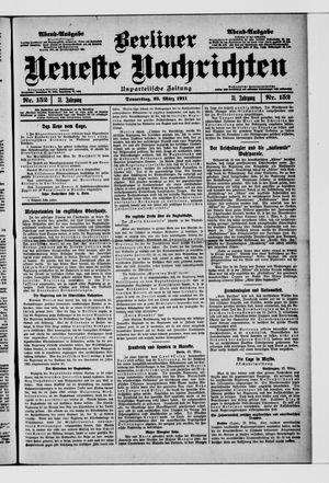 Berliner neueste Nachrichten vom 23.03.1911