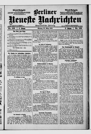 Berliner neueste Nachrichten vom 27.03.1911