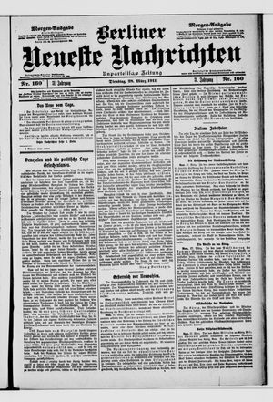 Berliner neueste Nachrichten vom 28.03.1911