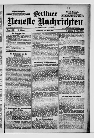 Berliner Neueste Nachrichten vom 30.03.1911