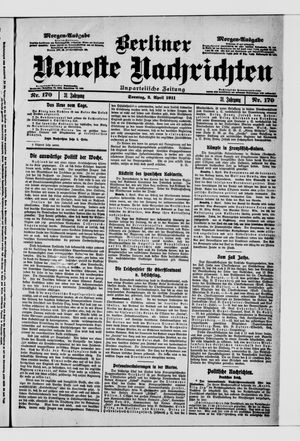 Berliner Neueste Nachrichten vom 02.04.1911
