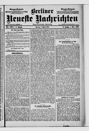 Berliner neueste Nachrichten vom 07.04.1911