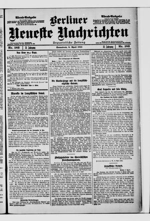 Berliner neueste Nachrichten vom 08.04.1911