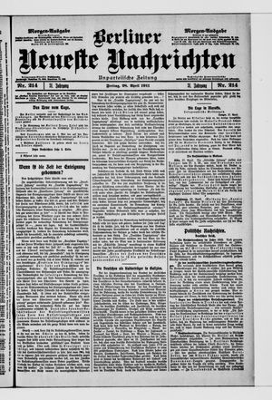 Berliner Neueste Nachrichten vom 28.04.1911
