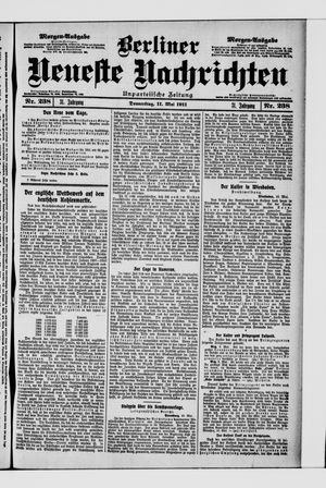 Berliner Neueste Nachrichten vom 11.05.1911