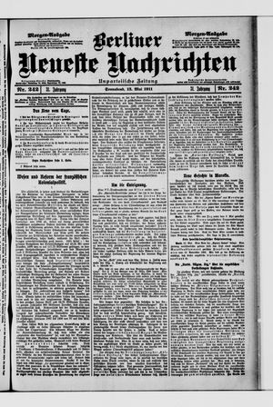 Berliner Neueste Nachrichten vom 13.05.1911