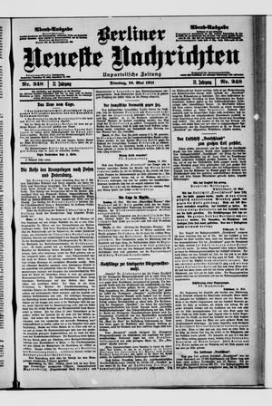 Berliner Neueste Nachrichten vom 16.05.1911
