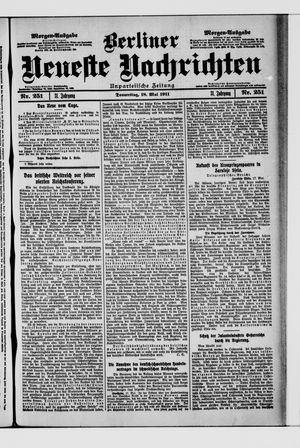 Berliner Neueste Nachrichten vom 18.05.1911