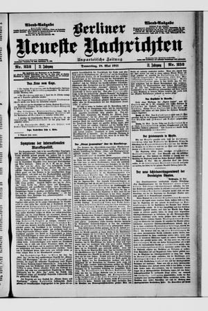 Berliner Neueste Nachrichten vom 18.05.1911