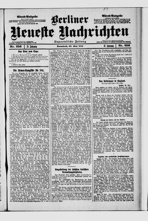 Berliner Neueste Nachrichten vom 20.05.1911