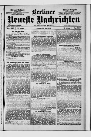 Berliner Neueste Nachrichten vom 21.05.1911